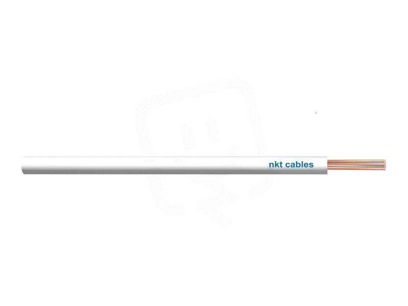 Silový vodič H07V-K 1,50 biela (CYA)