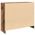 vidaXL Komoda staré drevo 91x28x75 cm kompozitné drevo