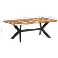 vidaXL Jedálenský stôl 200x100x75 cm, drevený masív s medovým náterom