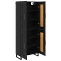vidaXL Highboard 2 ks Čierny dub 69,5 x 34 x 180 cm