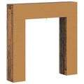 vidaXL Rám krbu Staré drevo 102 x 18 x 100,5 cm Kompozitné drevo