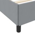 vidaXL Posteľ s pružinovým rámom Svetlosivá 90 x 200 cm látka