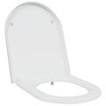 vidaXL WC sedadlo Biela 49 x 36 x 4 cm Duroplast