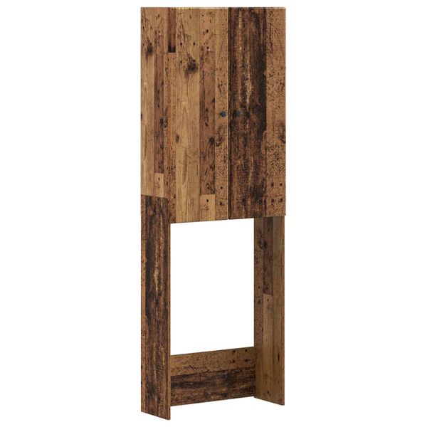 vidaXL Toaletná skriňa BREDA Staré drevo 66 x 25,5 x 190 cm