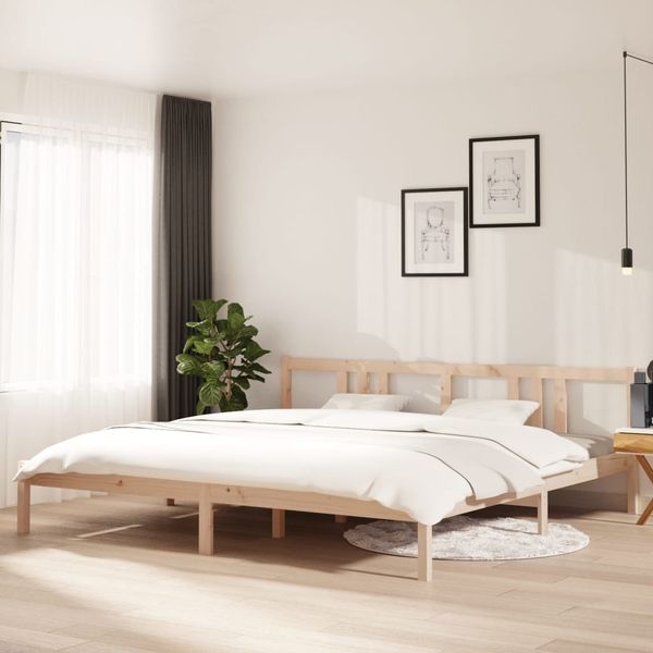 vidaXL Posteľný rám bez matraca, drevený masív 200x200 cm