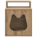 vidaXL Mačka Dom Dub artisan 42,5 x 40 x 53,5 cm Kompozitné drevo
