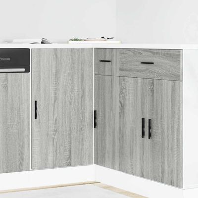 vidaXL Drezová základná skrinka “Lyon”, sivé sonoma, kompozitné drevo