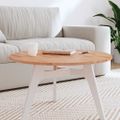 vidaXL Stolová doska Ø70x1,5 cm okrúhla masívny buk