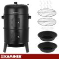 Záhradný gril s krytom 44x80x42cm Kaminer 3IN1 záhradná udiareň, teplomer, udiareň 3v1 Zahradní gril s krytem 44x80x42cm Kaminer 3IN1 zahradní udírna, teploměr, udírna 3v1