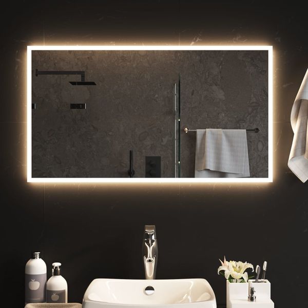 vidaXL LED kúpeľňové zrkadlo 50x90 cm