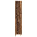 vidaXL Highboard so zásuvkou Staré drevo 69,5 x 34 x 180 cm