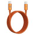 Forever Vibe kábel USB-C - USB-C 1,0 m 60W oranžový