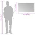 vidaXL LED kúpeľňové zrkadlo 90x50 cm