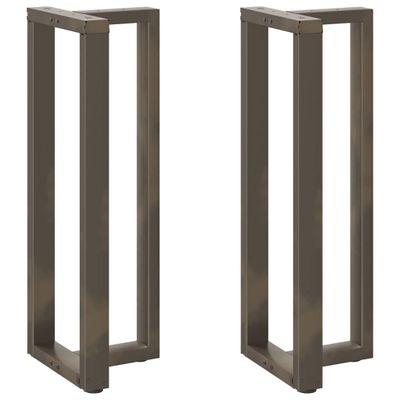 vidaXL Nohy barového stola v tvare T, 2 ks, čierne, 50x35x(110-111) cm, oceľové