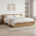vidaXL Čelo postele skrinka Dub artisan 200 cm Kompozitné drevo
