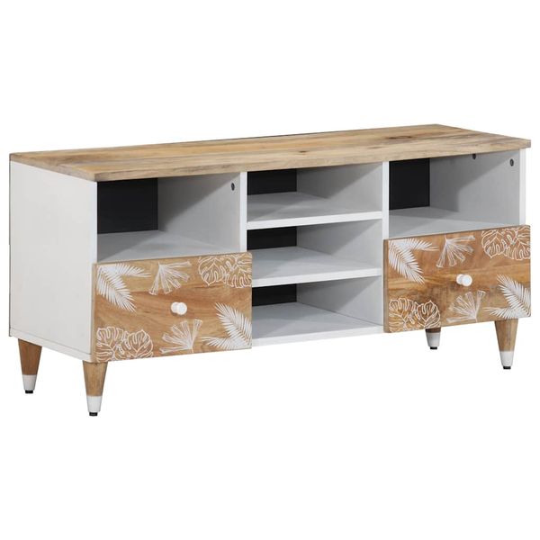 VidaXL TV skrinka 100x33,5x46 cm Masívne drevo Mango