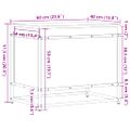 vidaXL Úložný box s vekom hnedý dub 60x40x51,5 cm kompozitné drevo