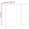 vidaXL Stojan na rastliny 2 pcs Olivovo zelená 24 x 24 x 55 cm Oceľ