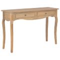 vidaXL Konzolový stolík s 2 zásuvkami 110x35x76 cm, kompozitné drevo