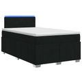vidaXL Posteľ boxspring s matracom Čierna 120 x 200 cm Látka