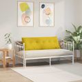 vidaXL Poduška na chrbát Žltá 140 x 50 cm Kordúrová tkanina