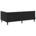 vidaXL Rohový rám postele s čelnou doskou Čierna 90 cm x 190 cm Zamat