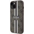 Obal Guess pre iPhone 14 6,1" GUHMP14SP4RPSW hnedý harcase Magsafe 4G Printed Stripes
