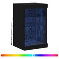 vidaXL LED komoda Čierny dub 41 x 37 x 67 cm Kompozitné drevo
