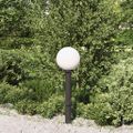 vidaXL Stĺpikové svietidlo so zásuvkou 80 cm čierne IP44