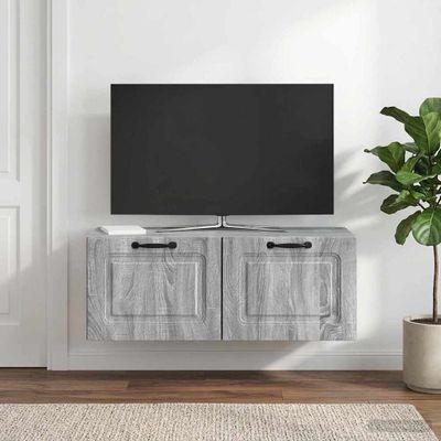 vidaXL Nástenná TV skrinka 78,5 x 31 x 30 cm Sivá sonoma