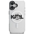 Puzdro Karl Lagerfeld pre iPhone 17 6,1" IML Choupette Sketch Logo MagSafe priehľadné