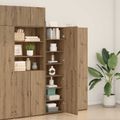 vidaXL Highboard Remeselný dub 45 x 42,5 x 185 cm