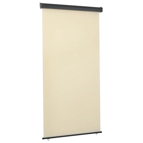 vidaXL Bočná markíza na balkón 125x250 cm, krémová