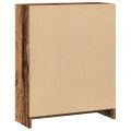 vidaXL Knižnica staré drevo 60x24x76 cm kompozitné drevo