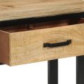 vidaXL Konzolový stolík 110x30x75 cm masívne hrubé mangovníkové drevo