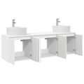 vidaXL Set kabinetov do kúpeľne 3 ks Biela 49,5 x 44,5 x 65 cm