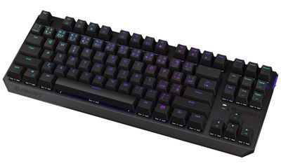 Endorfy herná klávesnica Thock TKL Wireless Red / RGB / red sw. / bezdrôtová / mechanická / CZ/SK layout / čierna Klávesnica, herná, bezdrôtová, mechanická, Red switche, CZ/SK layout, ARGB, čierna