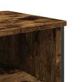 vidaXL Konzolový stolík dymový dub 100x35x74,5 cm kompozitné drevo