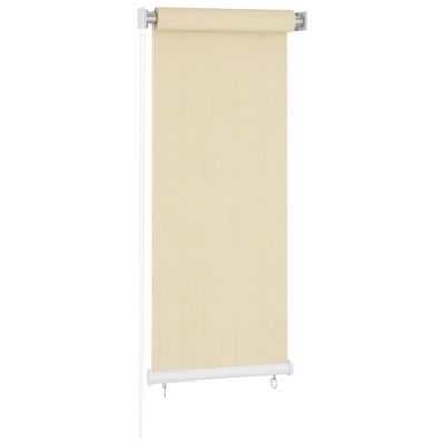 vidaXL Vonkajšia zatemňovacia roleta krémová 60x140 cm HDPE