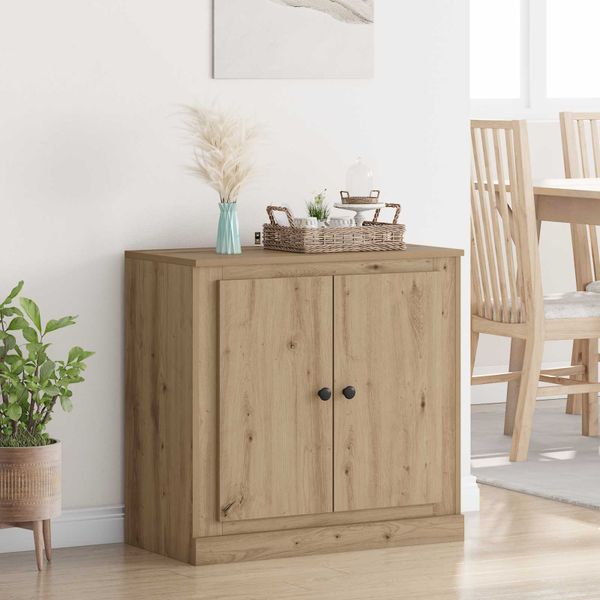 vidaXL Servírovacia skriňa Remeselný dub 70 x 35,5 x 67,5 cm