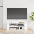 vidaXL Stojan na televízor Biela 96 x 35 x 33,5 cm