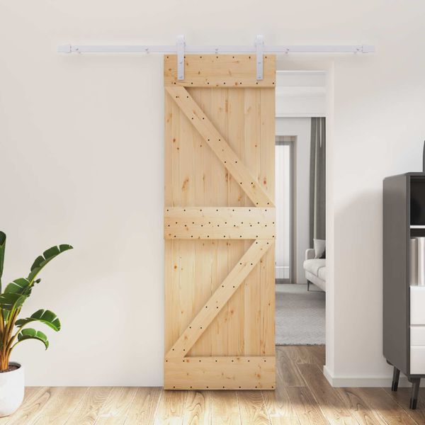 vidaXL Posuvné dvere Prírodná a biela 70 x 210 cm