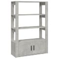 vidaXL Komoda betónovo sivá 80x30x119,5 cm spracované drevo