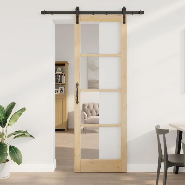 vidaXL Posuvné dvere ORKDAL Prírodná 78 x 232 cm
