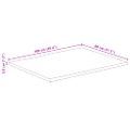 vidaXL Stolová doska 100x80x3,8 cm živý okraj masívne mango