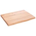 vidaXL Nástenná polica svetlohnedá 40x30x2 cm ošetrený dubový masív