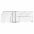 vidaXL Psí kennel 3 ks Strieborná 6 x 2 x 2 m Pozinkovaná oceľ