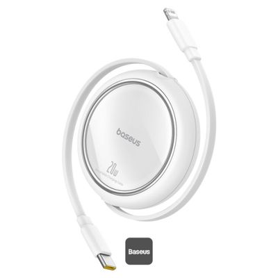 Baseus Dátový kábel Free2Pull USB-C/Lightning 1m 20W biely