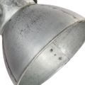 vidaXL Industriálna nástenná lampa strieborná 45x25 cm E27