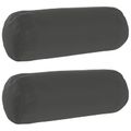 vidaXL Poťah na podložku 2 pcs HEERLEN Antracitová Ø 15 x 40 cm